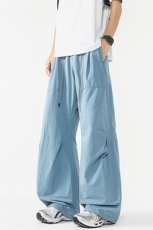 8XL-M日系户外防泼登山裤男直筒束脚休闲裤夏徒步工装裤K9158P68，男装工装外套，电商D206-1