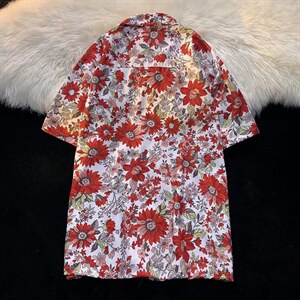 男夏季冰丝四面弹宽松古巴领短袖夏威夷衬衫C086P35图片