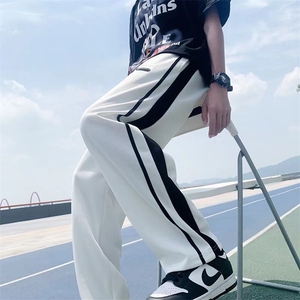 休闲裤男潮流宽松垂感拖地夏季薄款男裤美式高街运动裤K0103-P30图片