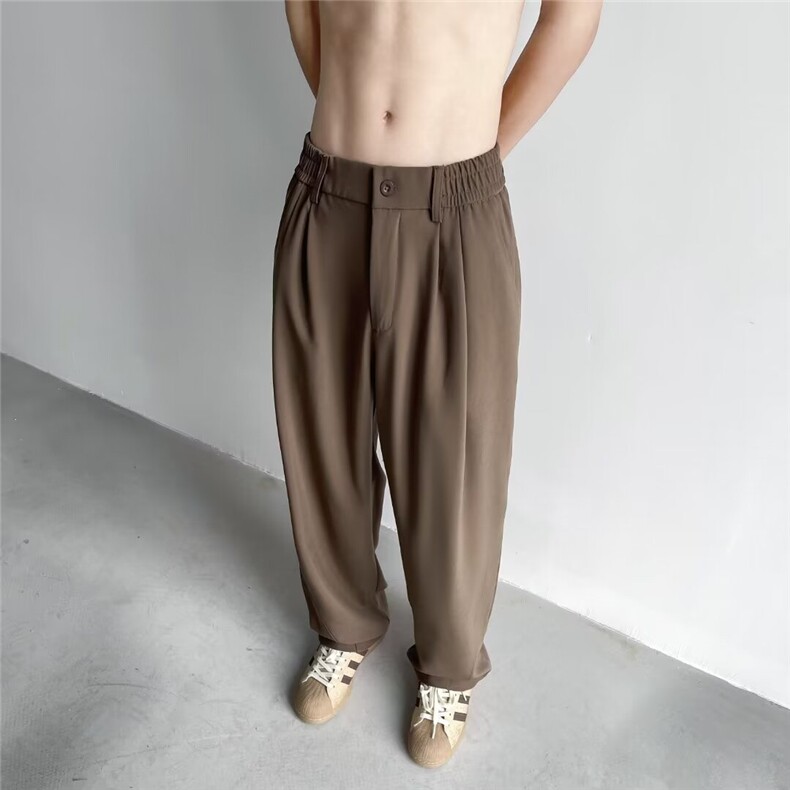 风裤子高街那不勒斯西裤男垂感oversize阔腿直筒裤KZ14,男装西裤,星座1116A-1（原606A）