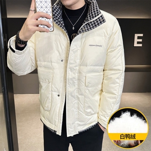 8302-P155 标50%白鸭绒2025冬季男士羽绒服时尚加厚外套图片