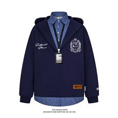 新款卫衣新款休闲藏青色女春秋季设计感潮牌上衣宽松流行，女装卫衣/绒衫，星座506A