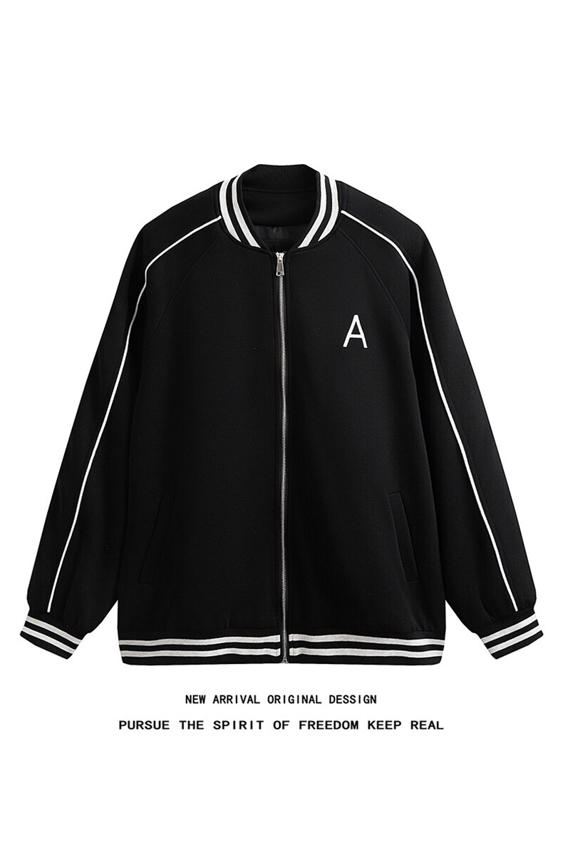 WY208/P75春装新款高品质不起球刺绣卫衣男立领棒球服潮外套,男装卫衣,电商基地A050