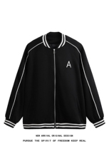 WY208/P75春装新款高品质不起球刺绣卫衣男立领棒球服潮外套，男装卫衣，电商基地A050