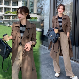 新款 中长款风衣外套-2d075-p175-k285图片