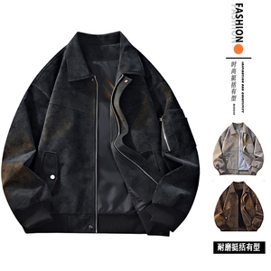 春秋2026新款潮流ins美式机车外套痞帅夹克男 A436-JK2680-P80图片