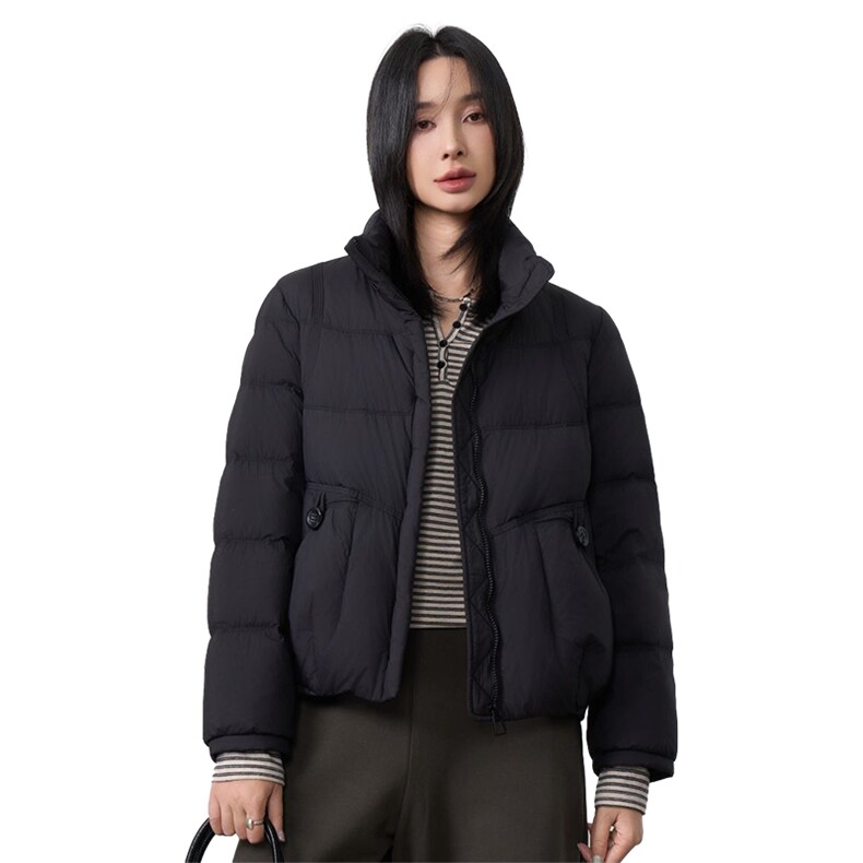 现货2025年冬季新款休闲风羽绒服女90白鸭绒,女装羽绒服,阳光伊恋