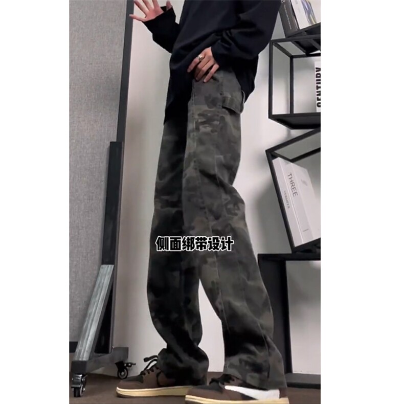 早秋迷彩裤长裤宽松休闲男直筒牛仔裤nk24001-P40,男装牛仔裤,星座1212