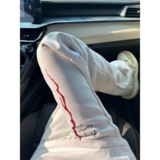 美式高街vibe裤子国潮闪电印花微喇牛仔裤男款直筒修身显瘦弯刀裤，男装休闲裤，星座1008