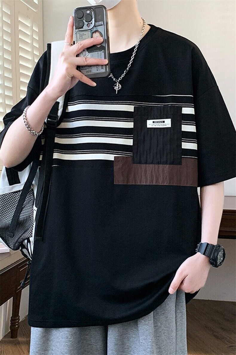 25171-特P40夏季休闲时尚T恤男短袖打底衫青少年潮牌印花T恤,男装T恤,电商D310B