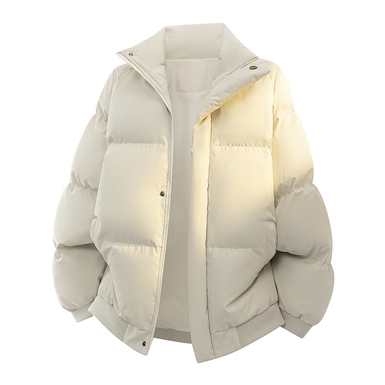 新款冬季羽绒立领PU皮棉服棉袄韩版宽松外套A436-2522-P80,男装棉衣,电商A436