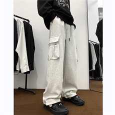 休闲卫裤男韩版潮流大口袋个性帅气春季2024新款ins长裤K4975-P43，男装休闲裤，星座412-3