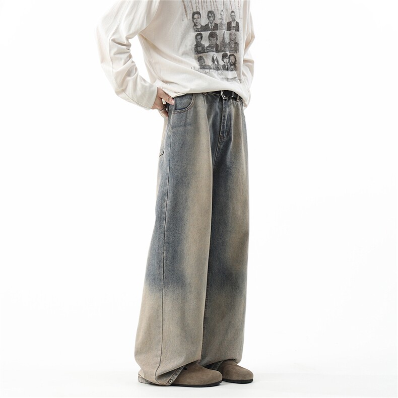 C315-5015秋冬特殊渐变复古美潮牛仔裤(P65X89)1,男装牛仔裤,电商C315