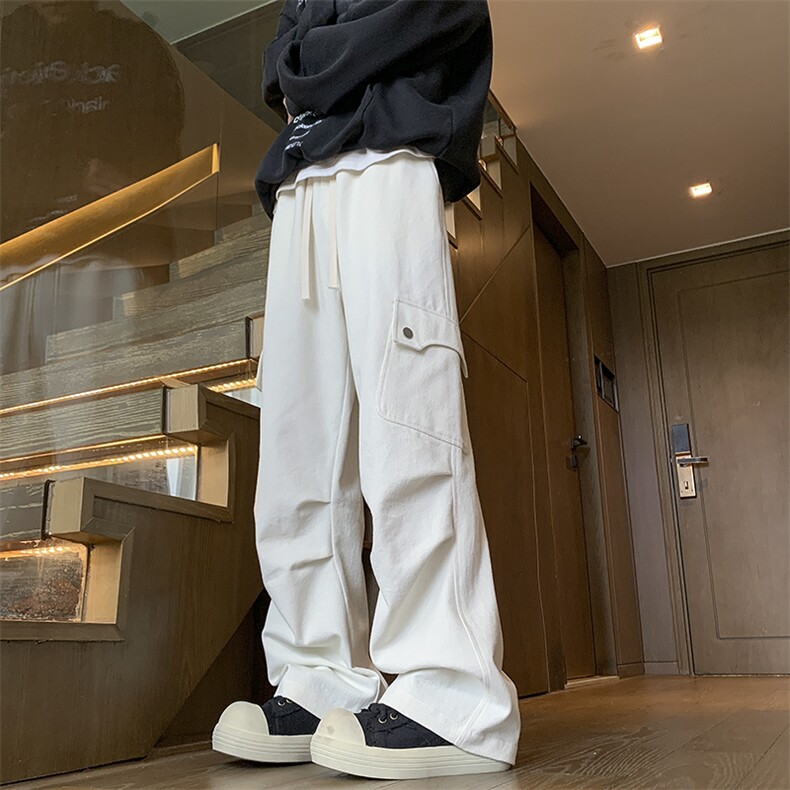 秋季新款水洗工装打褶休闲裤 XZ604-KG91-特P50控88图片