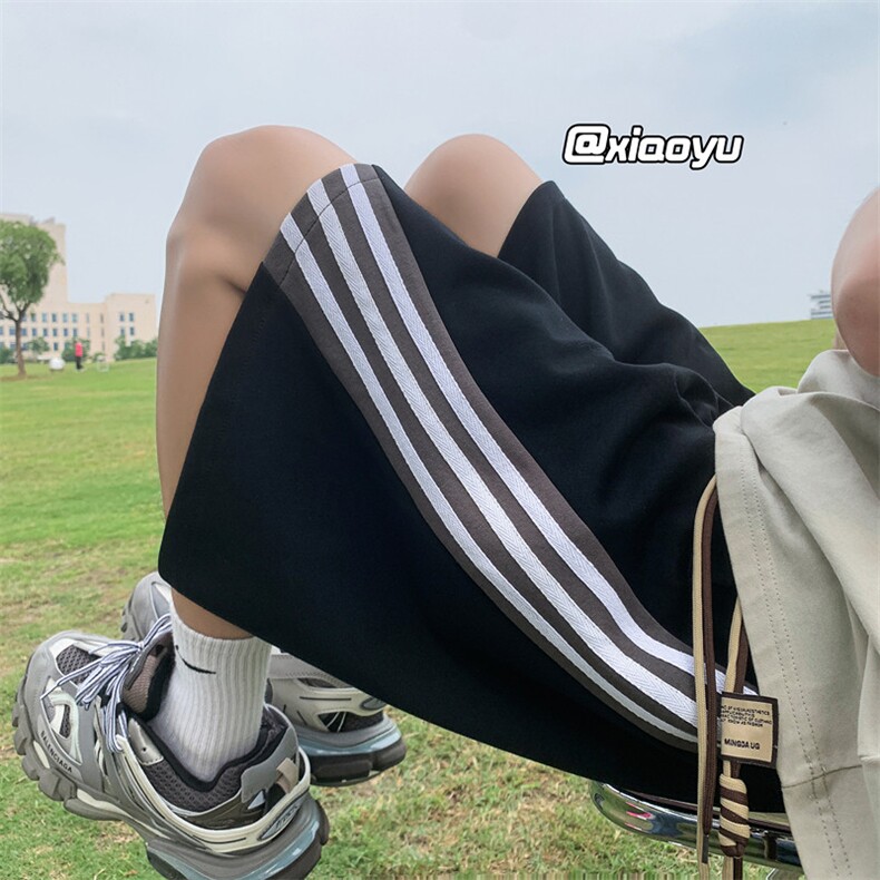 XZ616 夏季新款经典三条杠五分裤休闲短裤 TY883 P35控48图片