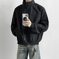 JK009港风模特春季工装美式游骑兵夹克聚酯纤维(M-5XL)TP55，男装夹克，电商A088