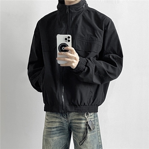 JK009港风模特 春季工装美式游骑兵夹克 聚酯纤维(M-5XL)TP55，男装夹克，电商A088