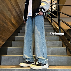 XZ616秋季新款复古设计感刺绣牛仔长裤TY981P55控68，男装休闲裤，星座512A（原616）