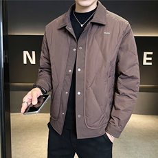 9923-L-4XL-P165标50绒店主风冬季翻领轻薄男士休闲羽绒服外套，男装羽绒服，电商B255