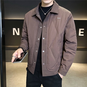 9923-L-4XL-P165标50绒店主风冬季翻领轻薄男士休闲羽绒服外套图片