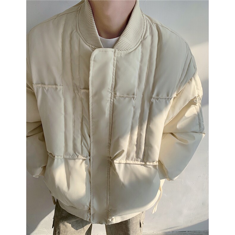 棒球领夹棉棉服男短款冬季加厚棉袄男士保暖棉衣外套D389P108,男装棉衣,电商A335-1（原A458）