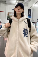 2024冬上新中性加绒加厚棉衣羊羔绒连帽外套男女987-P110控价158，男装棉衣，电商A441-1