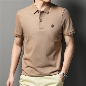 短袖T恤男纯色POLO衫夏季新款男士休闲潮流半袖体恤衫 P68图片