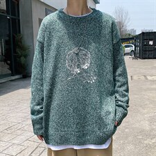 ！2023秋冬男士圆领毛衣百搭潮流加厚保暖针织衫毛线M201P45，男装针织衫/毛衣，电商B220