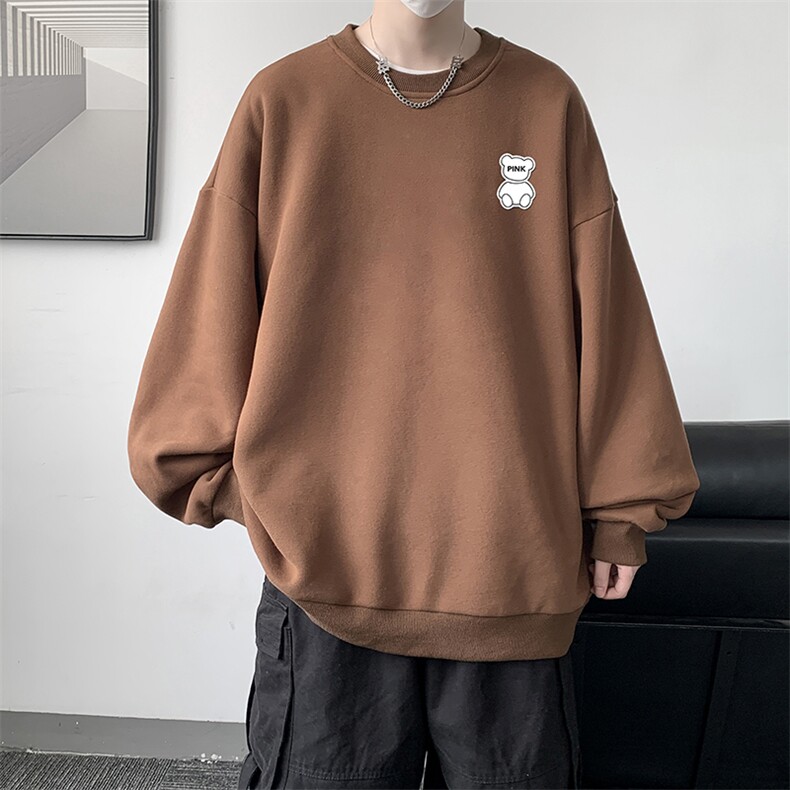 S6292-P28秋季圆领卫衣男大码韩版宽松长袖外套,男装卫衣,电商A040