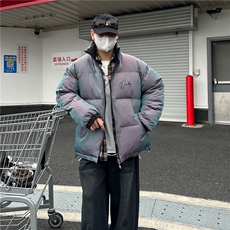 b228-M5059-P100双面穿加厚极光变色棉服，男装夹克，电商A016 (原B228)