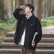 秋季新款水洗做旧牛仔衣Q2481-TP45不青少年外套男女夹克，男装工装外套，电商A102