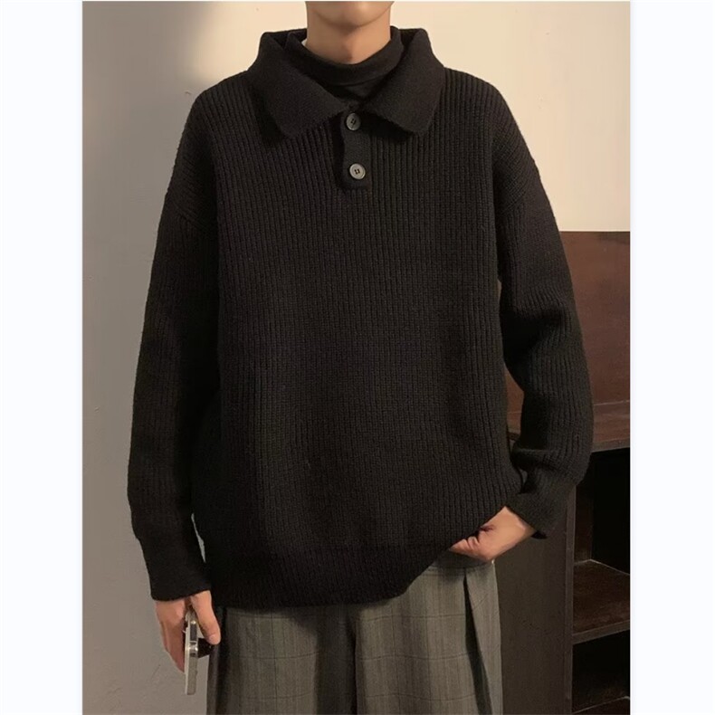 针织衫男韩版潮流POLO领帅气2023秋冬季新款ins毛衣外套MZ062-P45,男装针织衫/毛衣,星座412-3