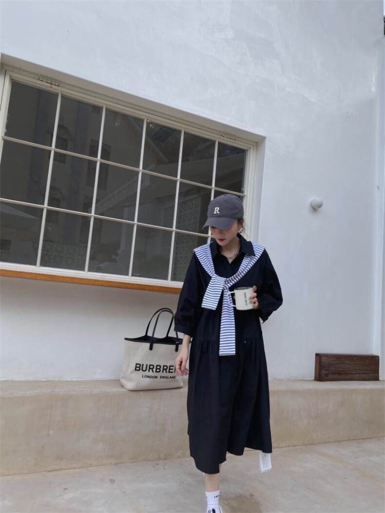 两件套衬衫裙，女装衬衫，驿谷