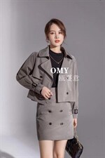 现货！风衣套装裙，女装风衣，OMY 瓯蔓意