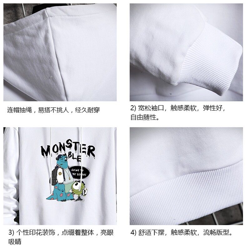 WY2074-P40纯棉连帽卫衣男大码运动帽衫宽松薄外套网格挂拍,男装卫衣,电商A040A