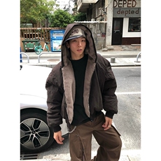 两面穿现货重磅短款座山雕棉衣男女双面穿毛毛绒棉服加厚外套，男装棉衣，电商A486