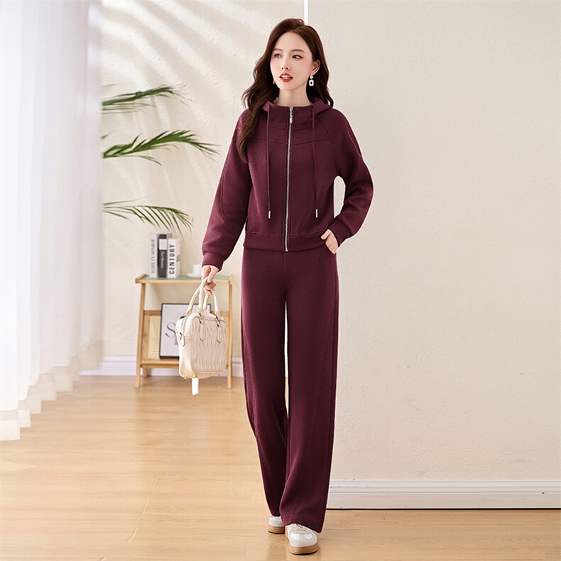 春季搭配一整套时尚休闲运动套装2025年新款女装减龄卫衣裤两件套,女装套装/套裙,梦依杭