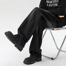 已下大货！8XL-M开学季必爆牛仔裤大码直筒高街微喇裤子NZ9006P65，男装牛仔裤，电商B238