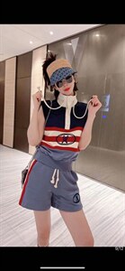 无袖套装图片