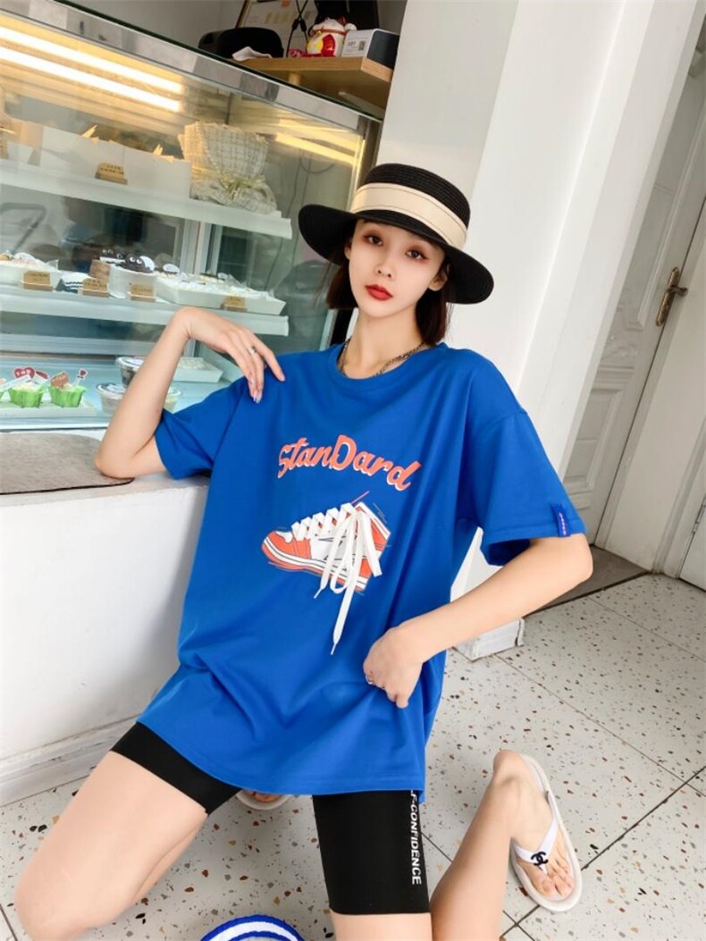 时尚潮流欧货大版T恤，女装T恤，泽妤