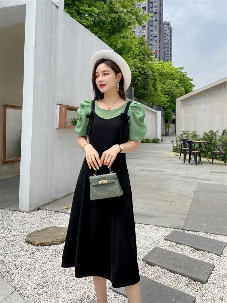 夏季新款两件套连衣裙，女装连衣裙，MZ 慕姿