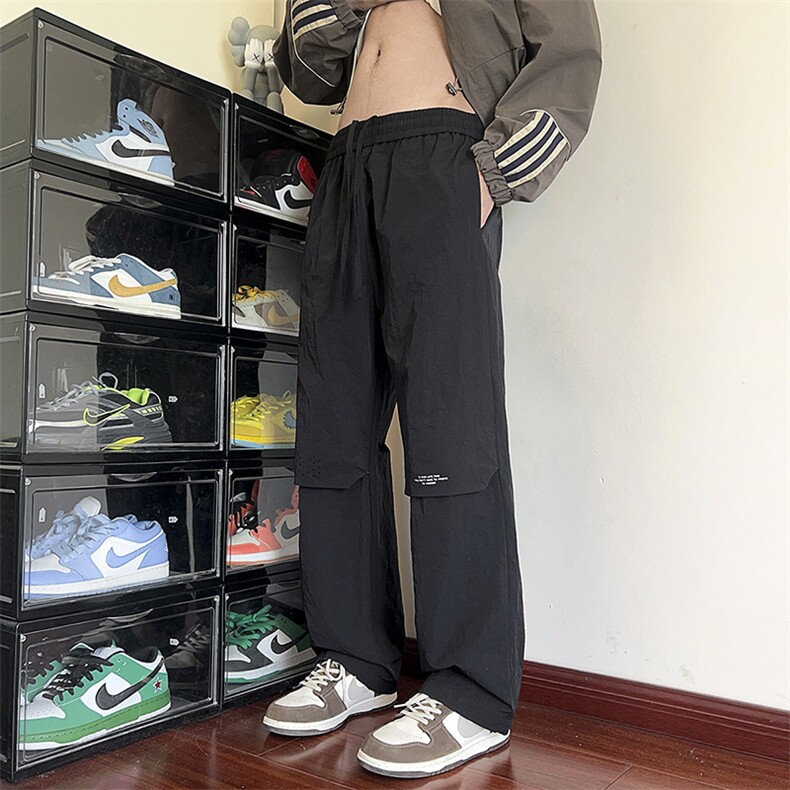 港风伞兵裤休闲裤宽松运动裤拖地裤束脚裤男KP813P45,男装休闲裤,星座1204-3