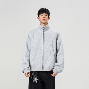 秋冬新款400克重磅立领拼接卫衣WY953-P55K控88图片