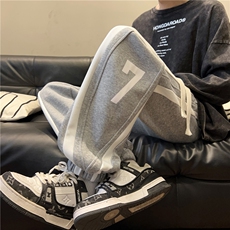 抖音得物品质卫裤212-2-WY183-特P40华棉300克复合牛奶丝，男装休闲裤，星座808A-1