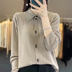 2025年秋季长袖常规款时尚百搭通勤，女装针织衫/毛衣，森墨