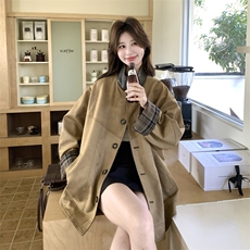 现货2026年新品拼接麂皮外套0757P185K288，女装短外套，2C201