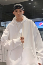W2233-P50秋冬420克重磅大码美式套头连帽卫衣，有做加绒，男装卫衣，星座109