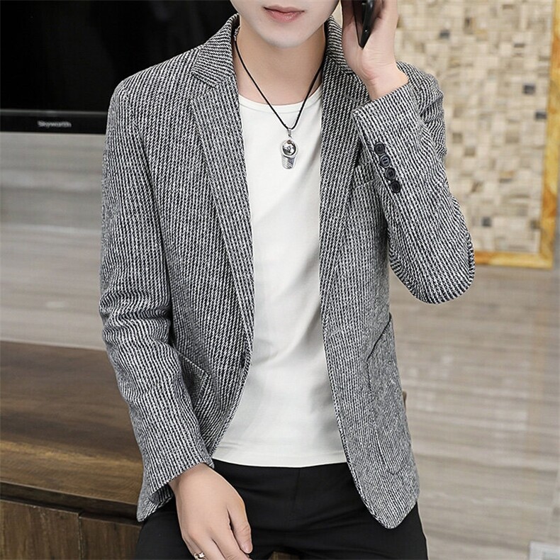 XZ8597P85新款条纹西装休闲修身春秋季西服外套西服韩版时尚男士,男装西服,星座510A-2