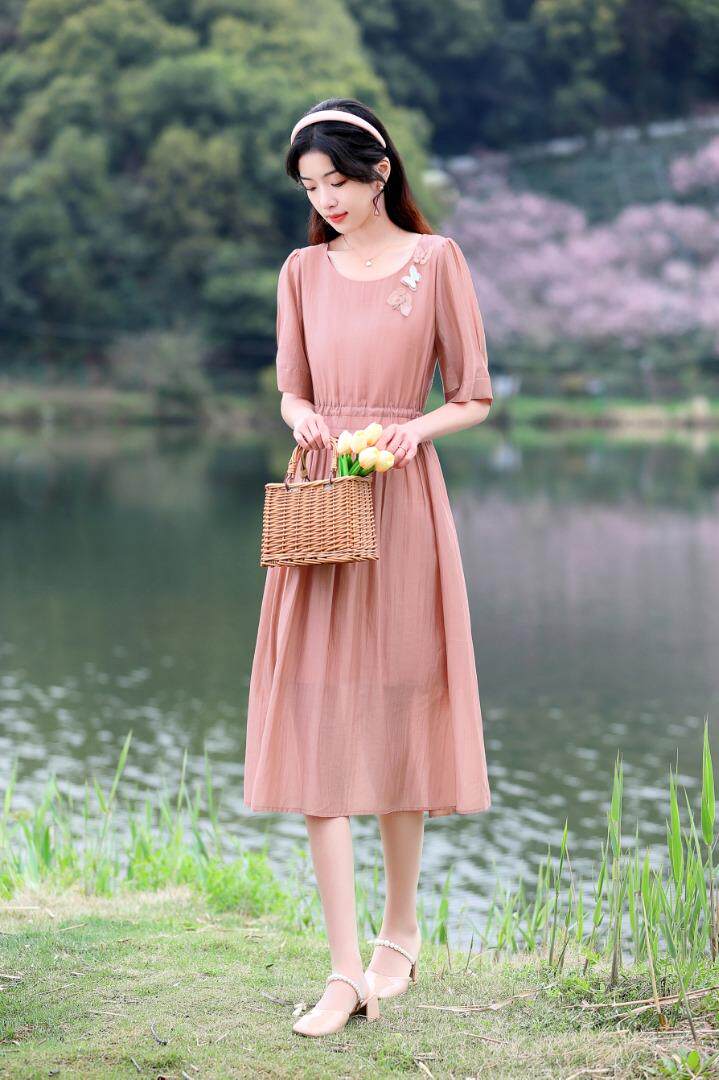 夏季新款，连衣裙，女装连衣裙，金典明美