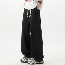 美式重磅刺绣高级痞帅黑色男冲锋裤伞兵裤X416B-KL1055-p55限价88，男装休闲裤，星座416B